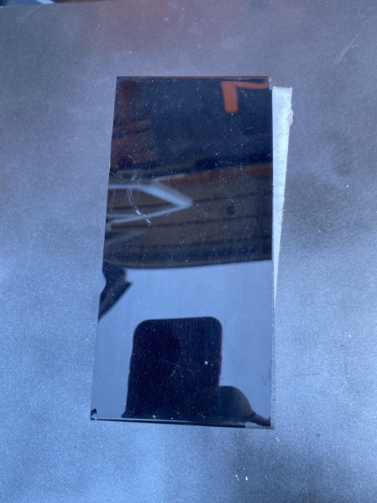 Letter n Ex Sign White Front Black Edge Plex
