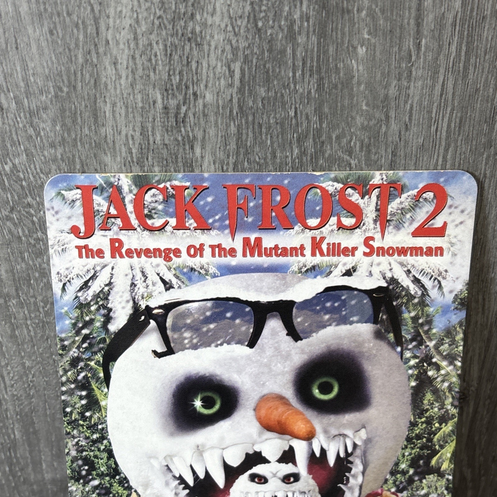 JACK FROST 2 – BLOCKBUSTER VIDEO BACKER CARD 5.5″X8″ – Display Piece Horror