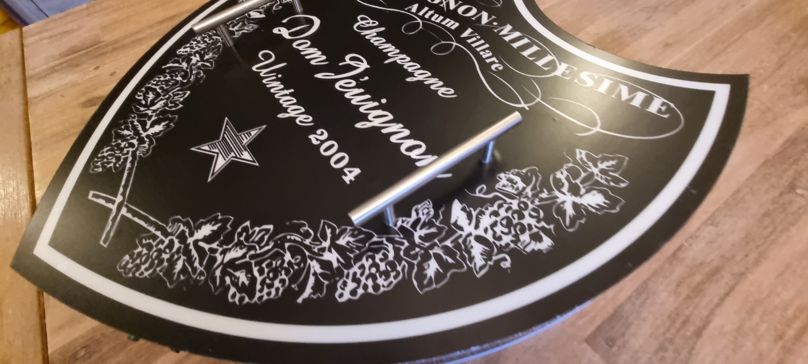 Dom Perignon 60x60cm Handcrafted Plexiglass Two-Sided Light Sign