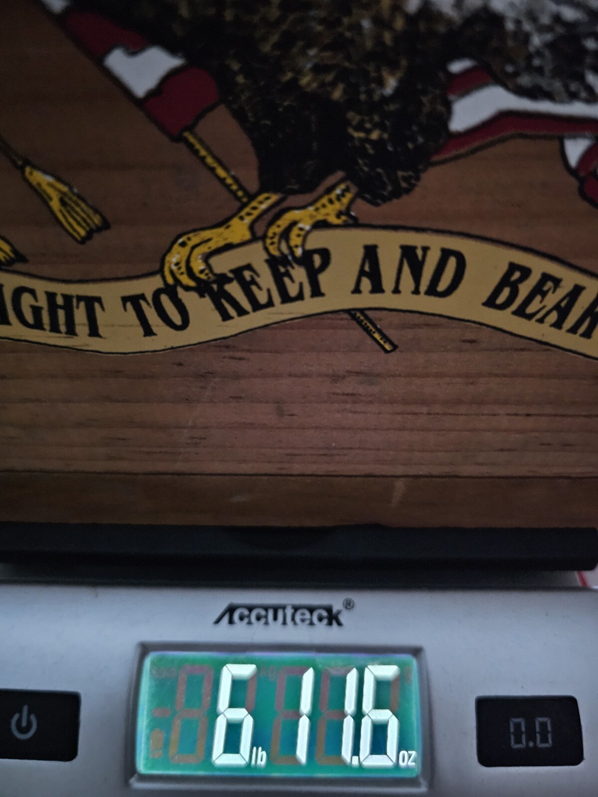 Dovetail Wood NRA Box National Rifle Association Eagle Right to Keep & Bear Arms