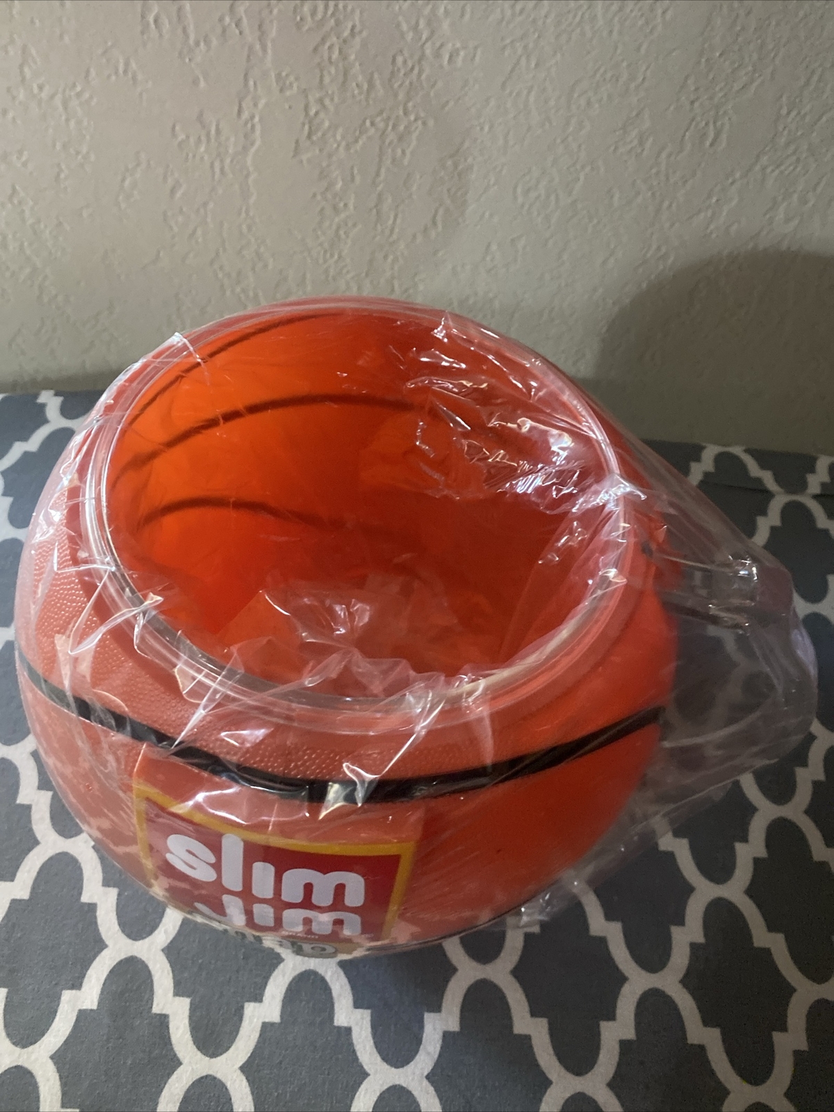Slim Jim Plastic Basketball NBA Playoff Party Dip Bowl Store Display Mug