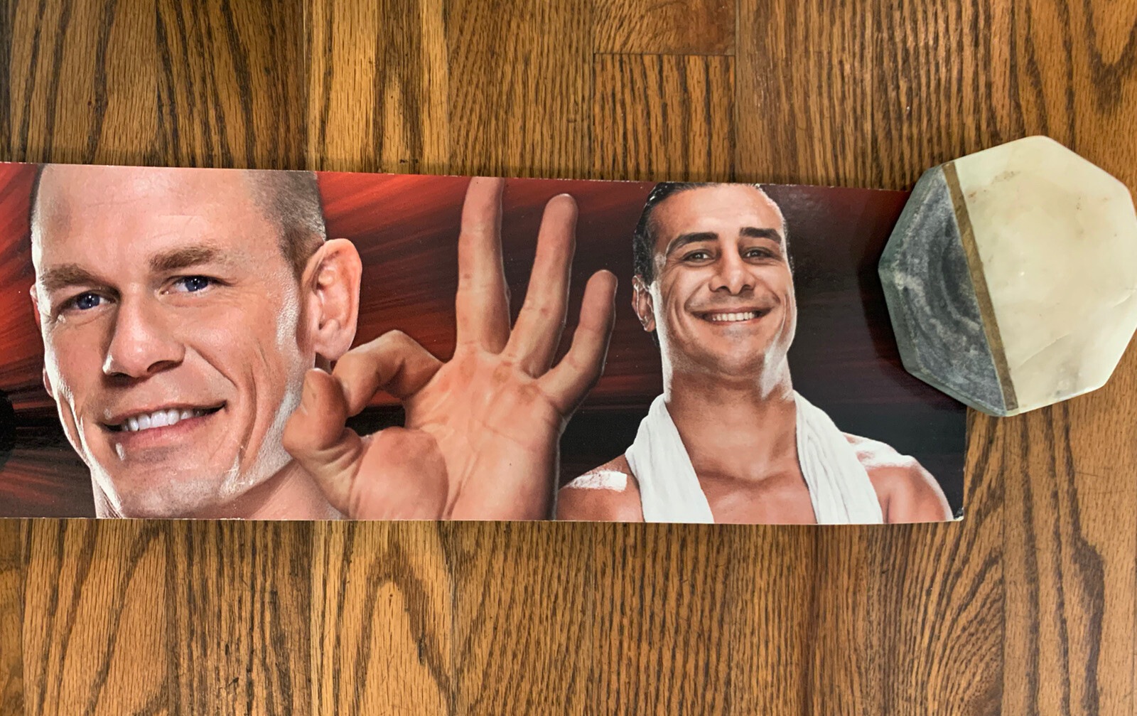 Toys R Us WWE Store Display Strip Shelf Talker 48” X 5 1/4” Cena Bryan CM Punk
