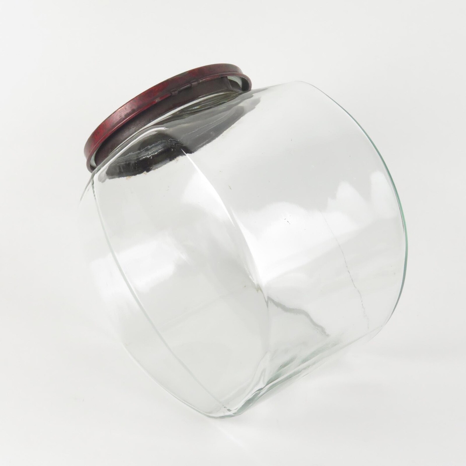 Vintage General Store Jar Banner Peanut Glass Counter Canister