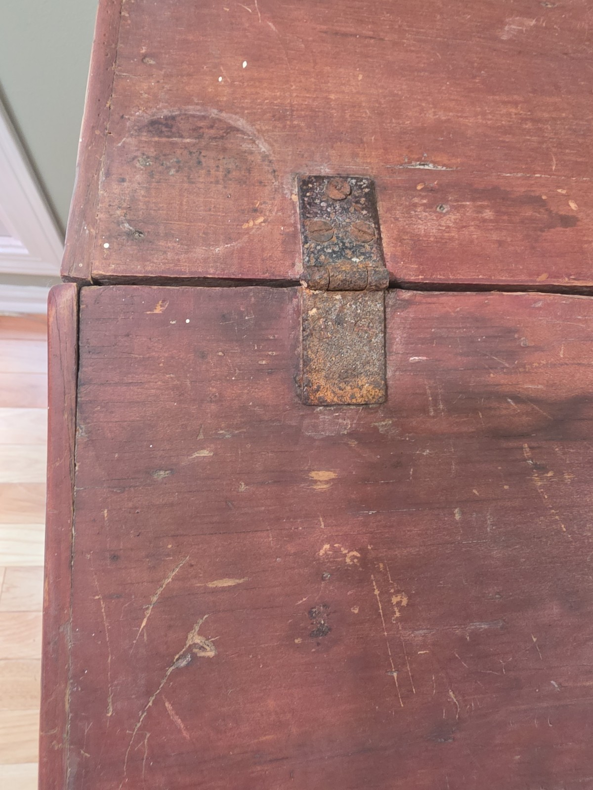 Antique Primitive Coffee General Store Display Bin Storage Box Farm Country READ