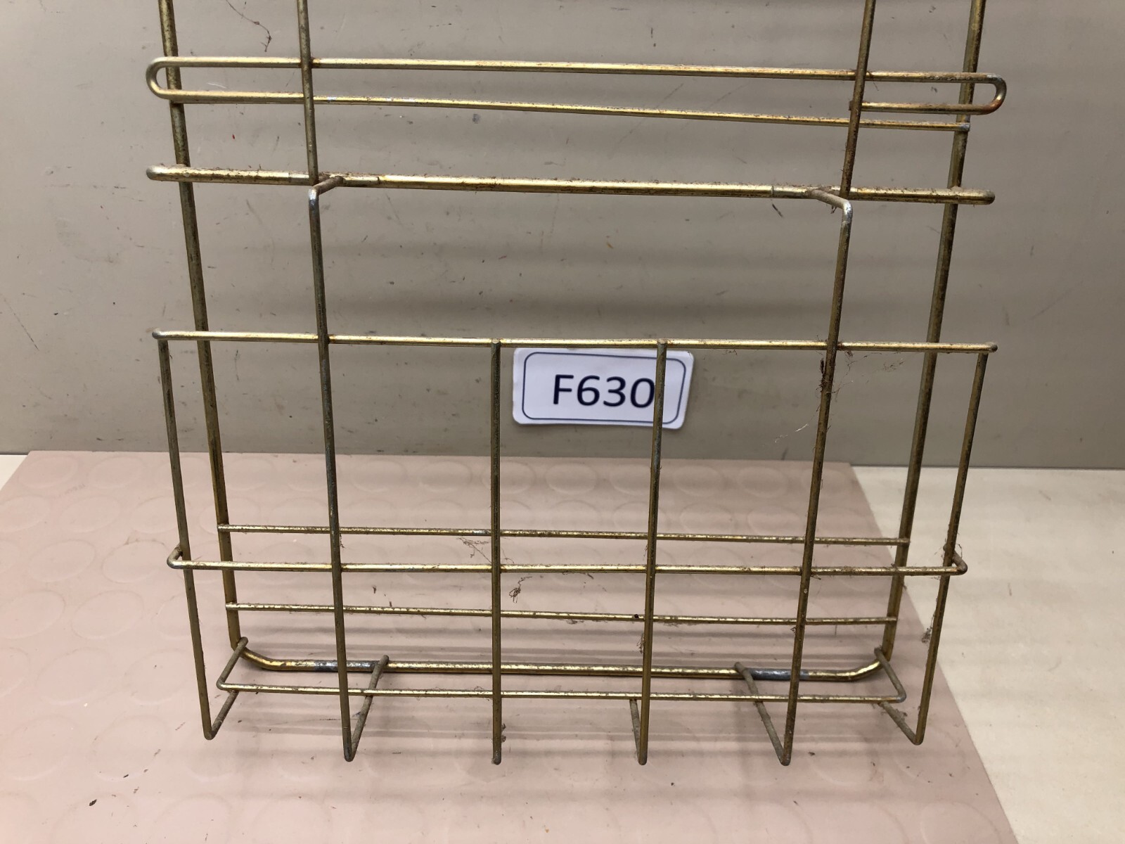 Vintage Gold Metal Wire Hanging Display Ready Rack Store Display