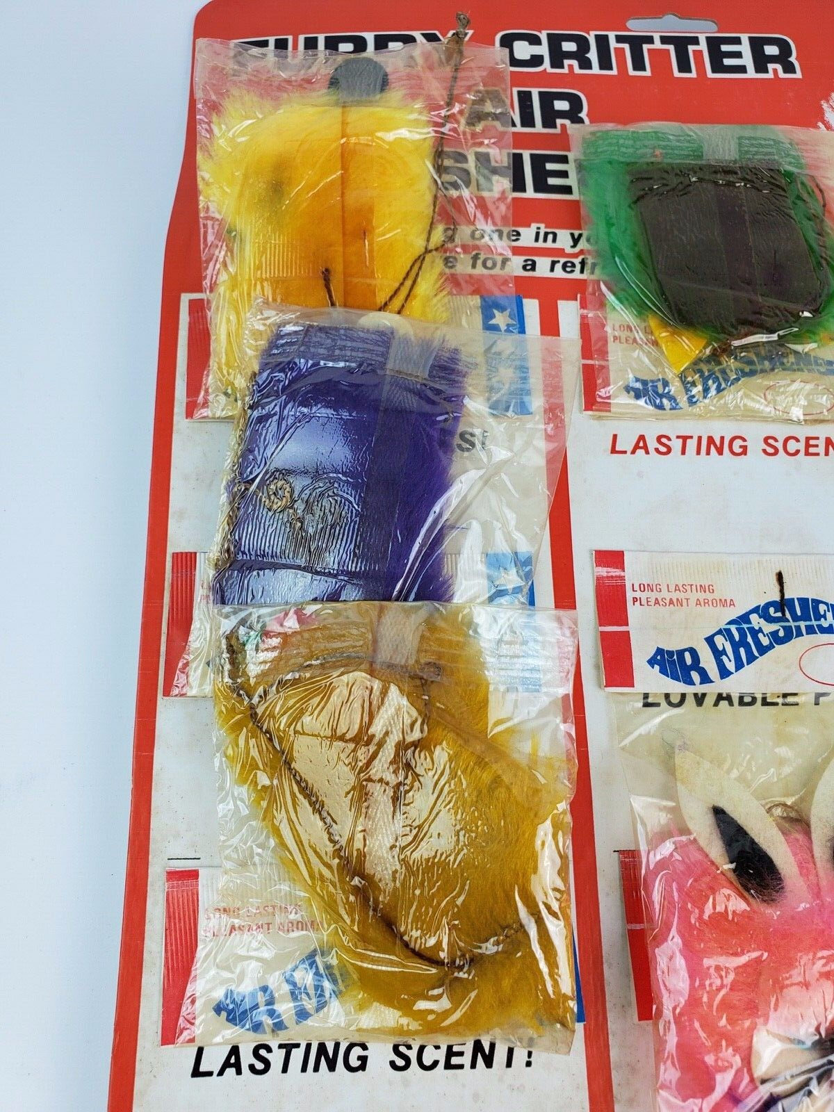 Vtg. NOS Furry Critters Air Freshener Full Store Display funny eyes creatures
