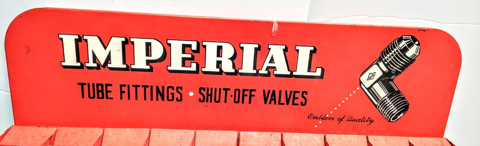 Vintage IMPERIAL FITTINGS Retail Counter Steel/Glass Display-80 Compartment-Used