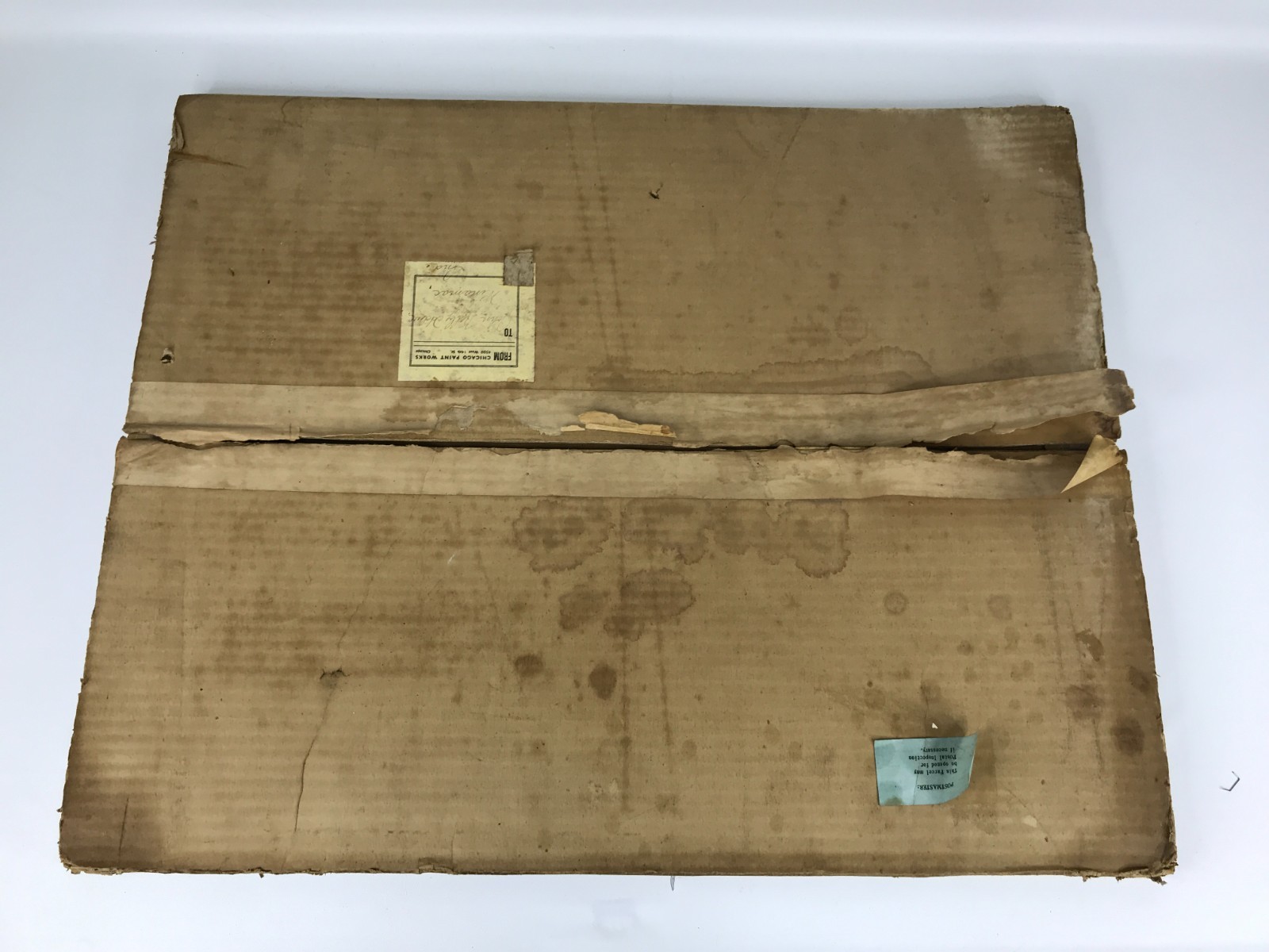Rare Chicago Paint Works Chief Trifold Cardboard Advertising Sign Store Display