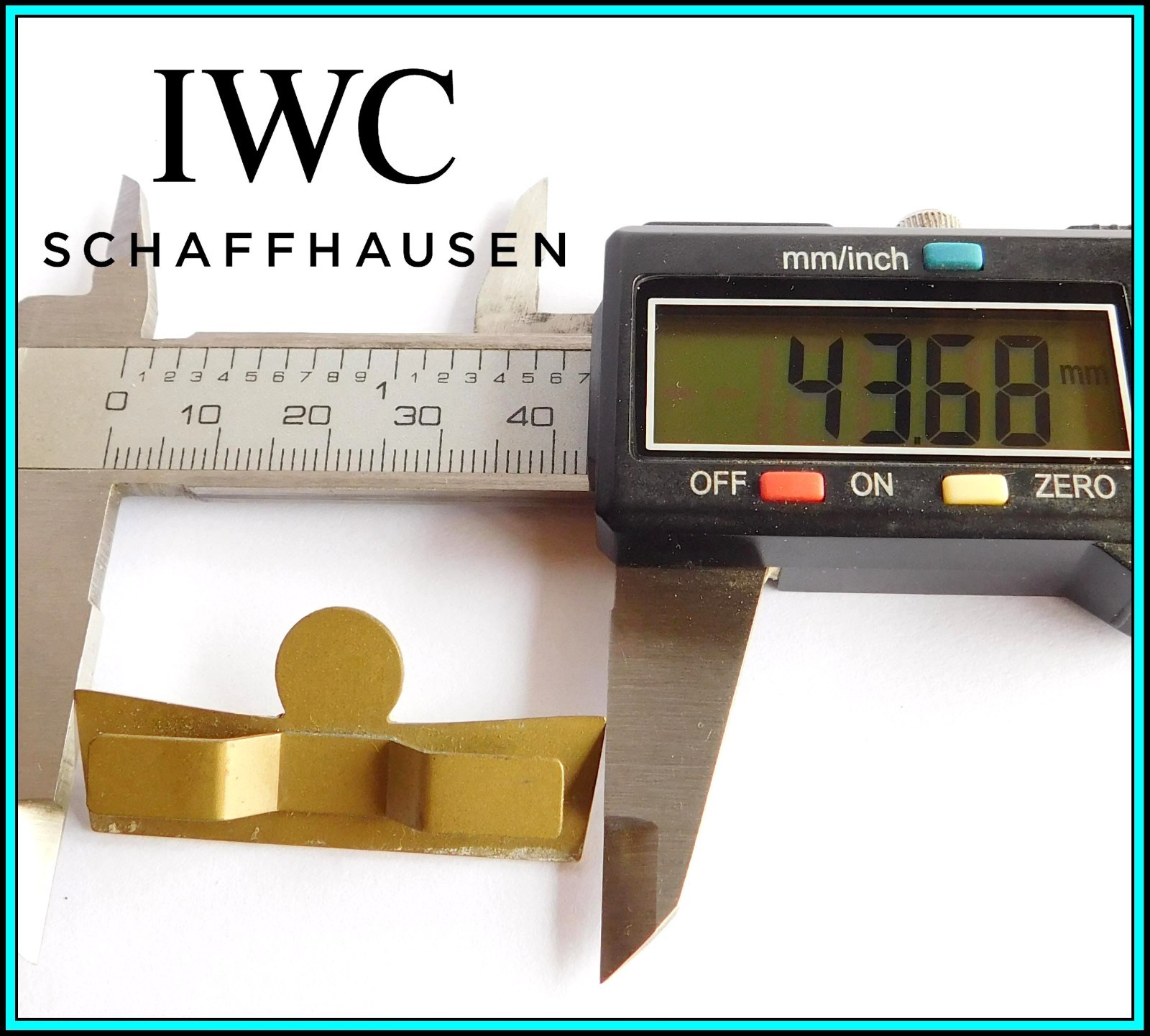 IWC – RARE VINTAGE 1960’s IWC Enameled WINDOW SHOP DISPLAY SIGN: “Calendar”