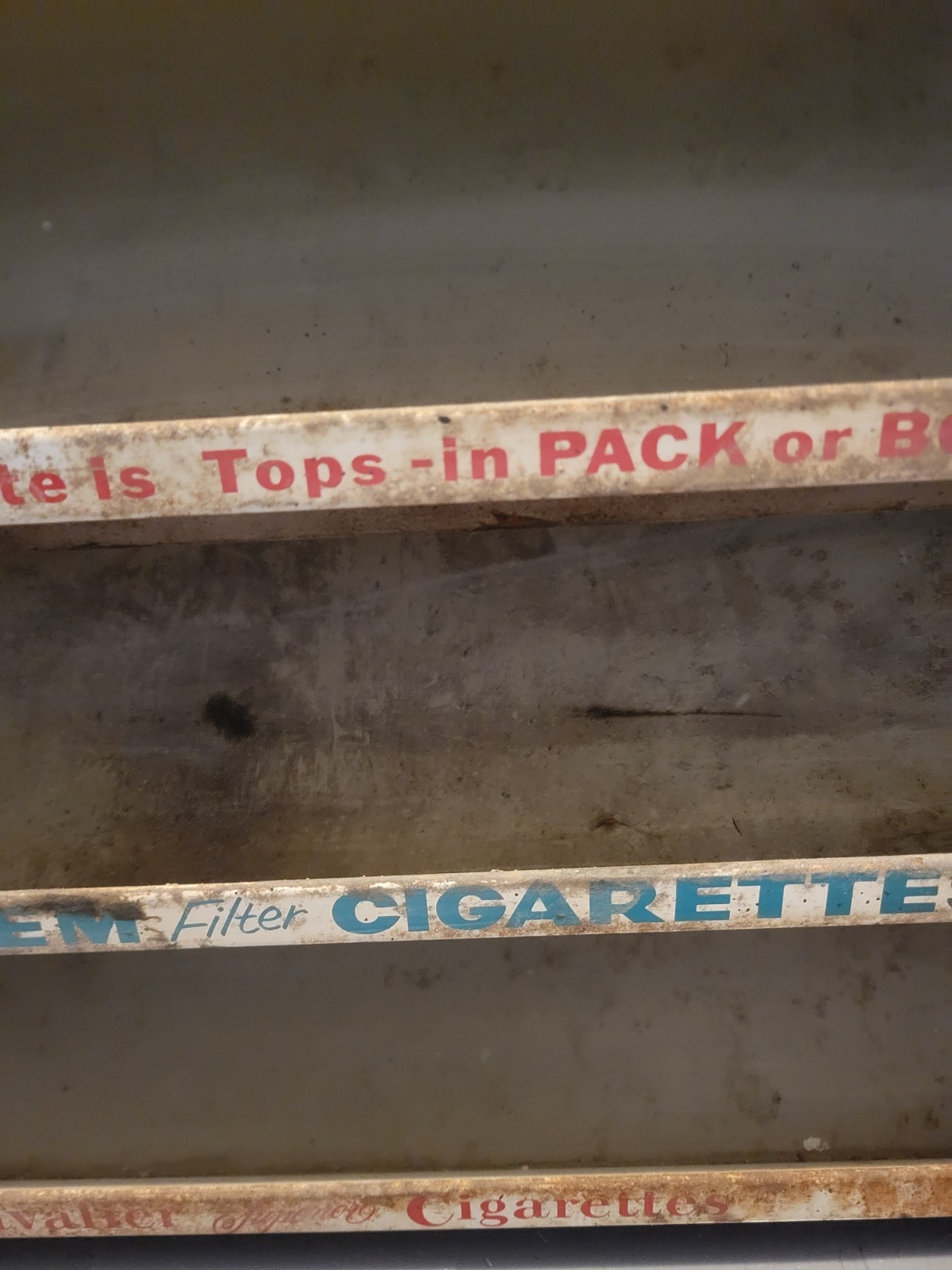 Vintage Metal Camel Winston Cigarette Store Display Sales Rack Case Shelf