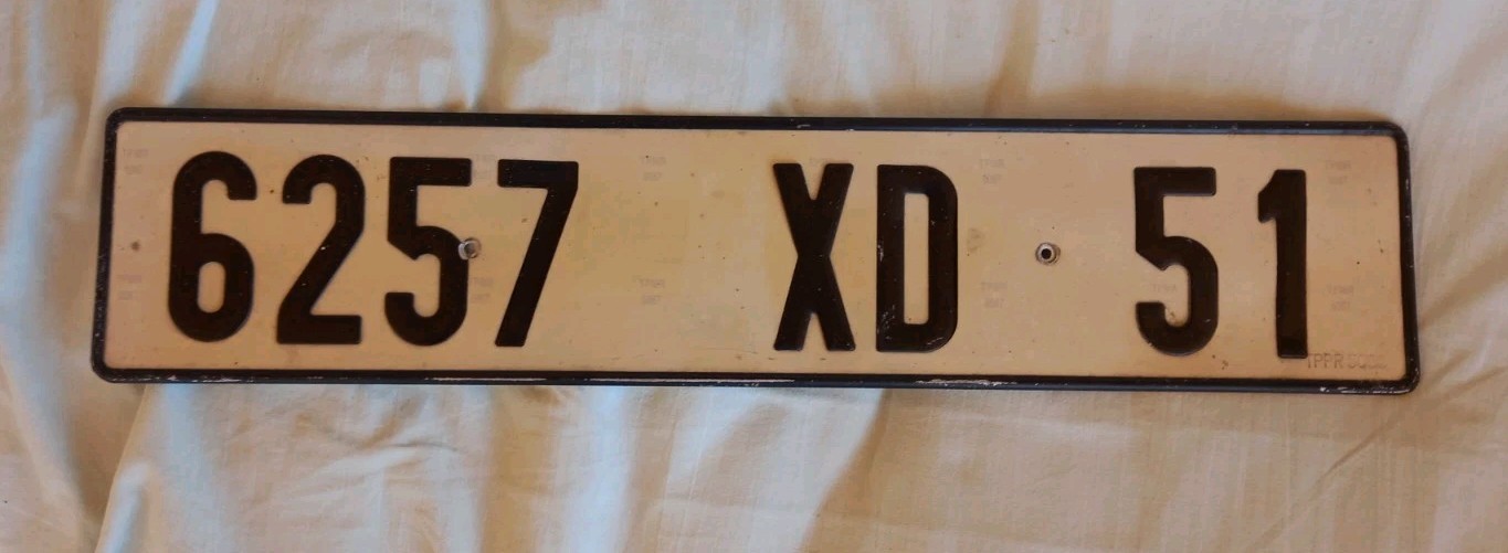 France Front Marne Department Car License Plate (Marne 51) Collectible