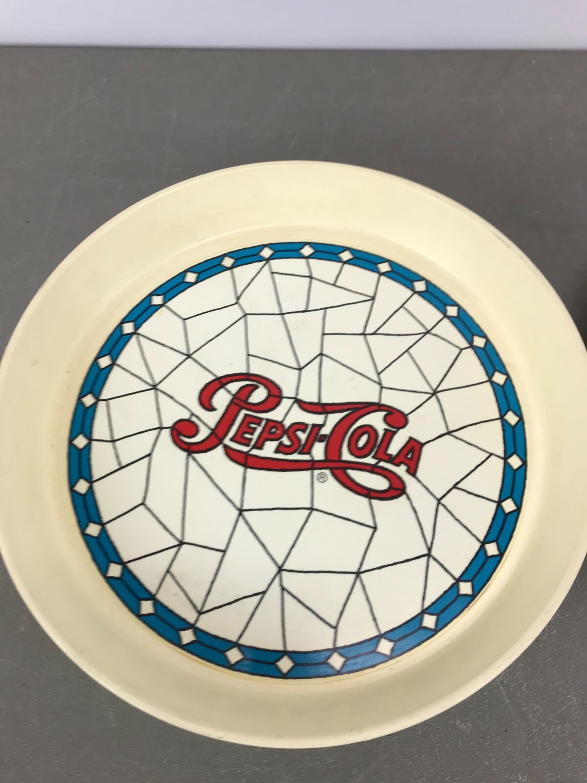 2 vintage Pepsi-Cola 13″x2.75″ Plastic Advertising Serving Trays