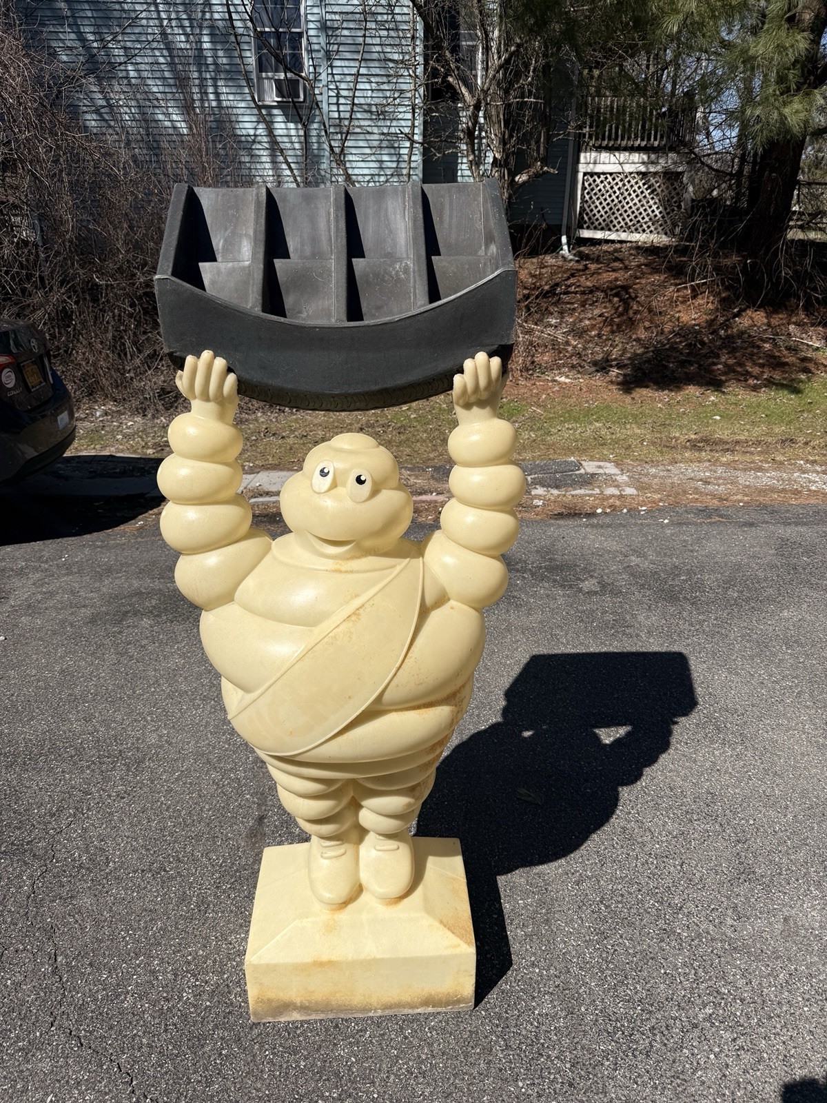 Michelin Man Bibendum Tire Store Display Brochure Advertisement VTG 60s 5ft Tall