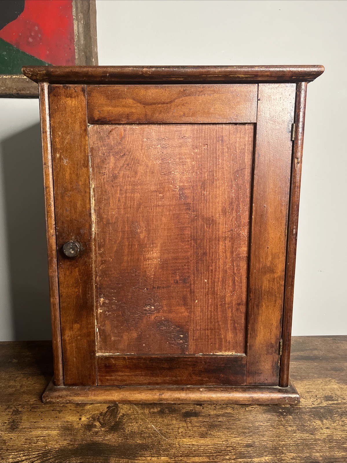 We Sell DY-O-LA Improved Home Dye Store Counter Display Cabinet Wood & Tin 17”