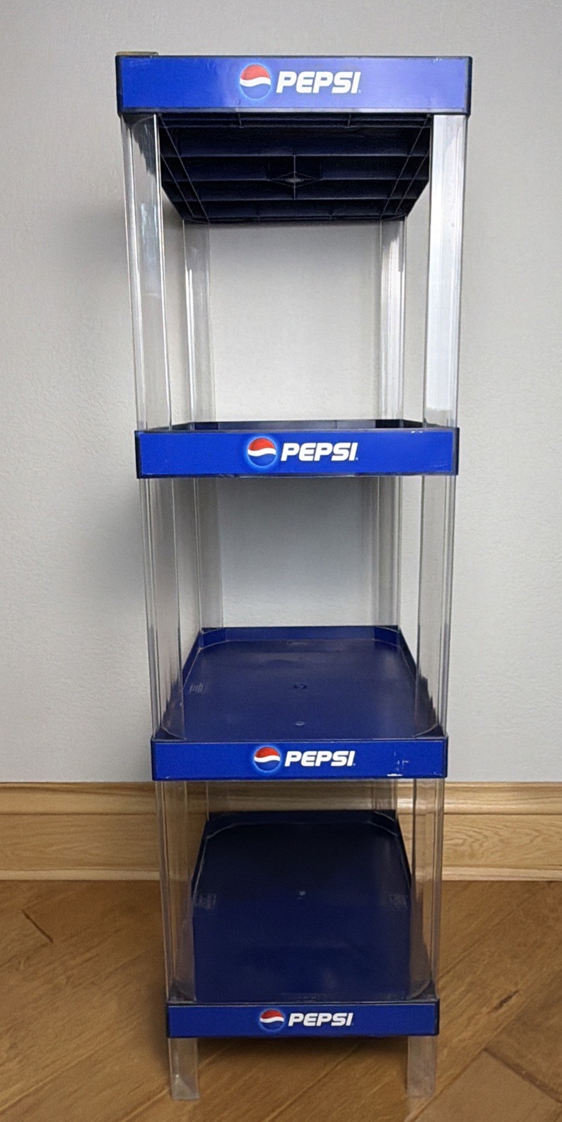 Vintage Pepsi Showoff 3×4 Store Display Rack Paul Flum 4 Tier Counter Display