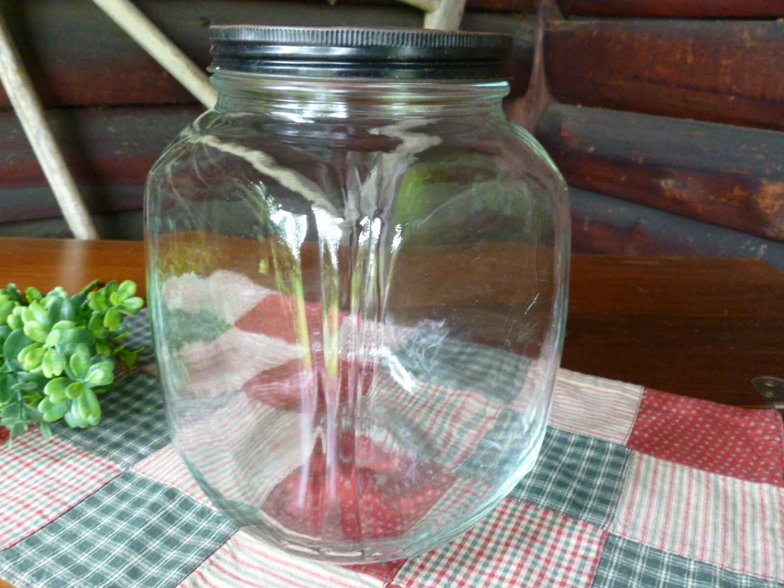 Vintage NECCO CANDIES Drug Store GLASS CANDY JAR Store Counter Advertising NICE!