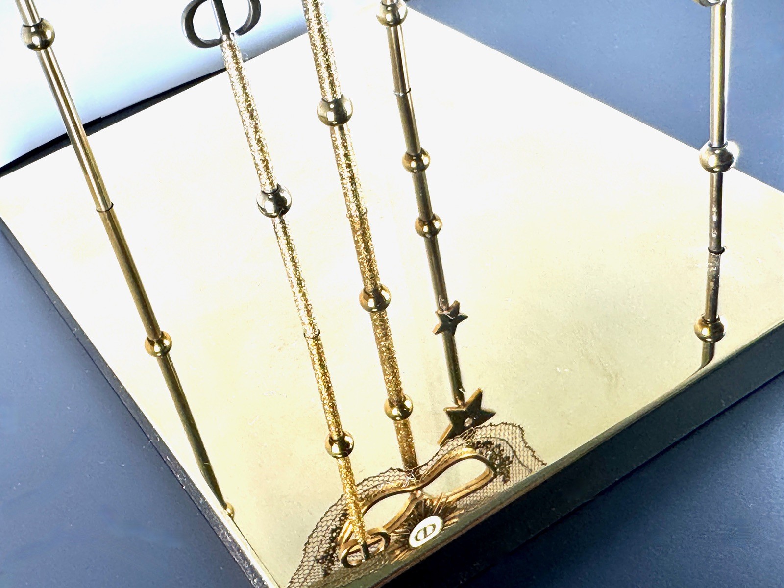 Christian Dior 2024 Christmas Shop Window Display – Mask with Stars Gold Rare!!!