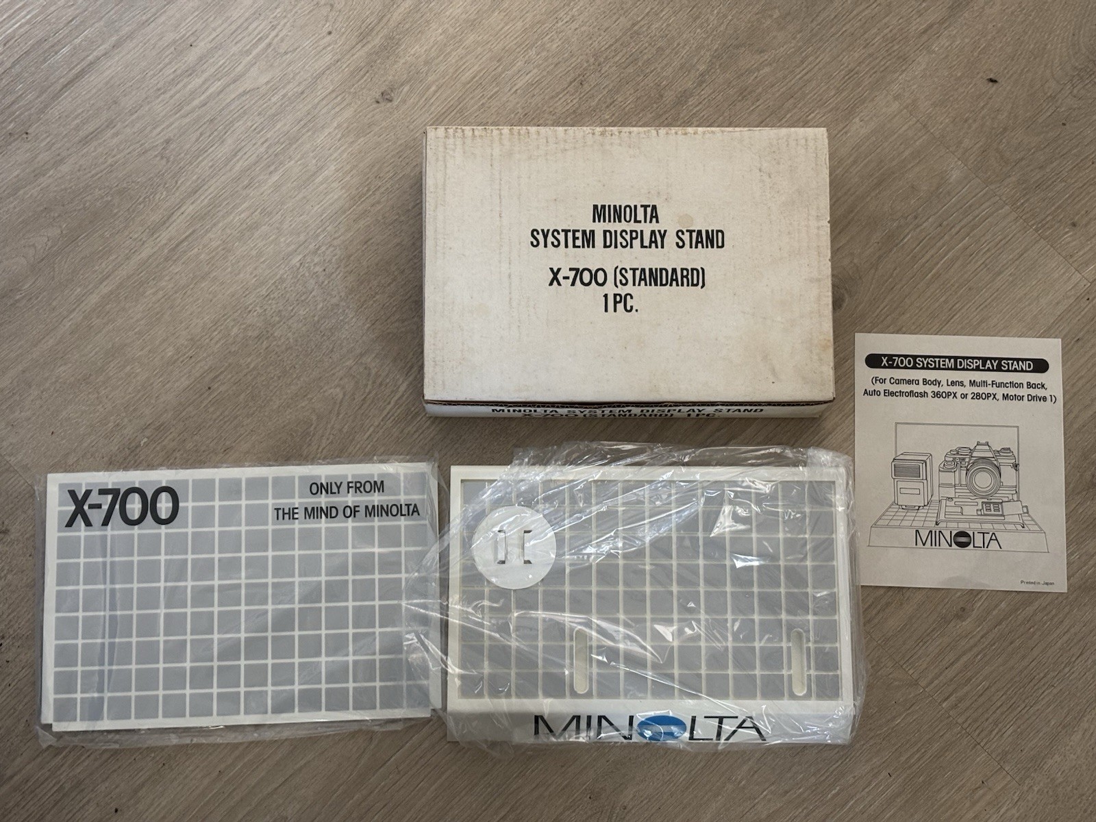 Very RARE New Minolta X-700 System Display Stand Point of Sale Advertising NOS