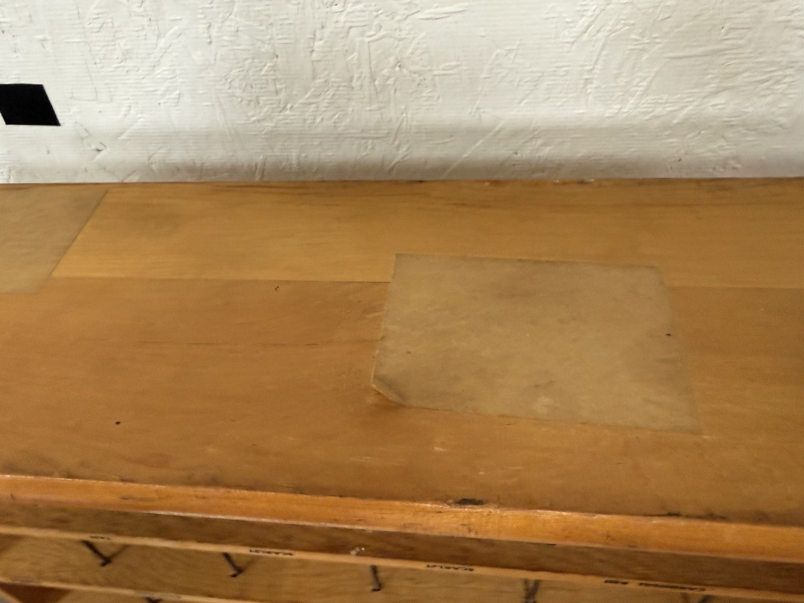 VTG RIT Fabric Dye Store Display Rack Wood Metal Countertop Cottage Core Decor