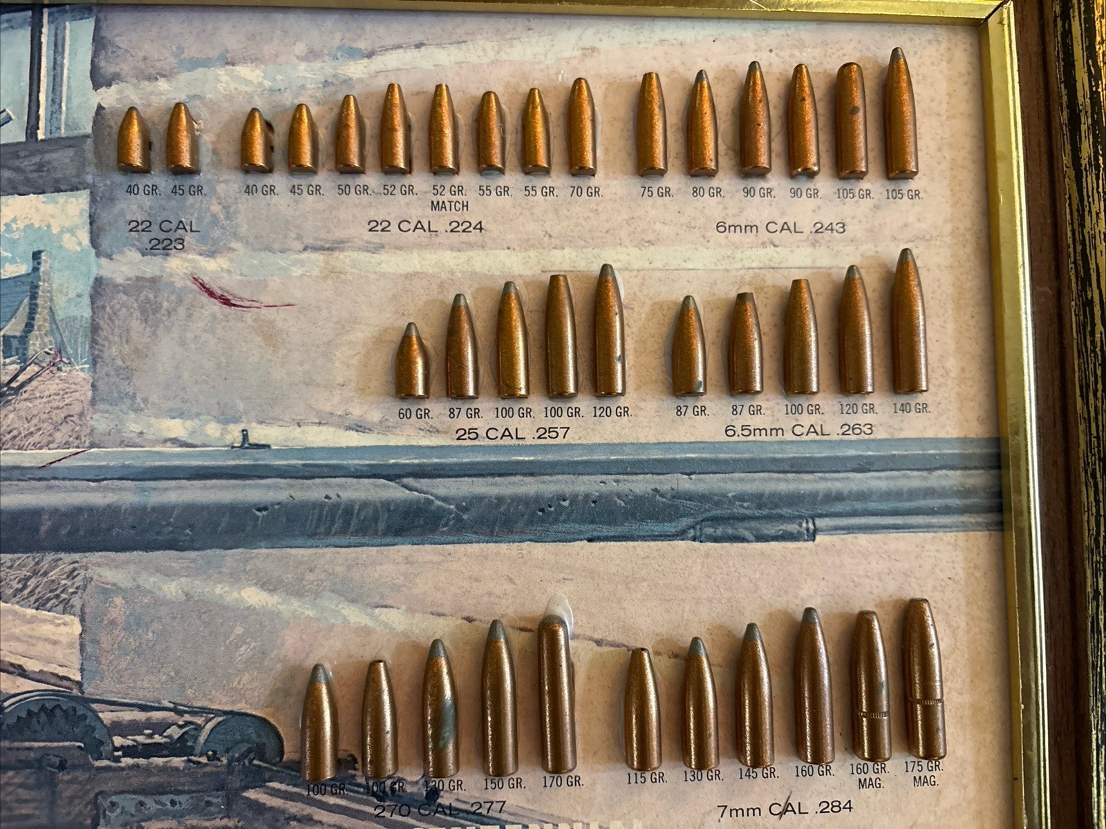 Vintage 1976 Speer Store Display Bullet Chart Board United States Bicentennial