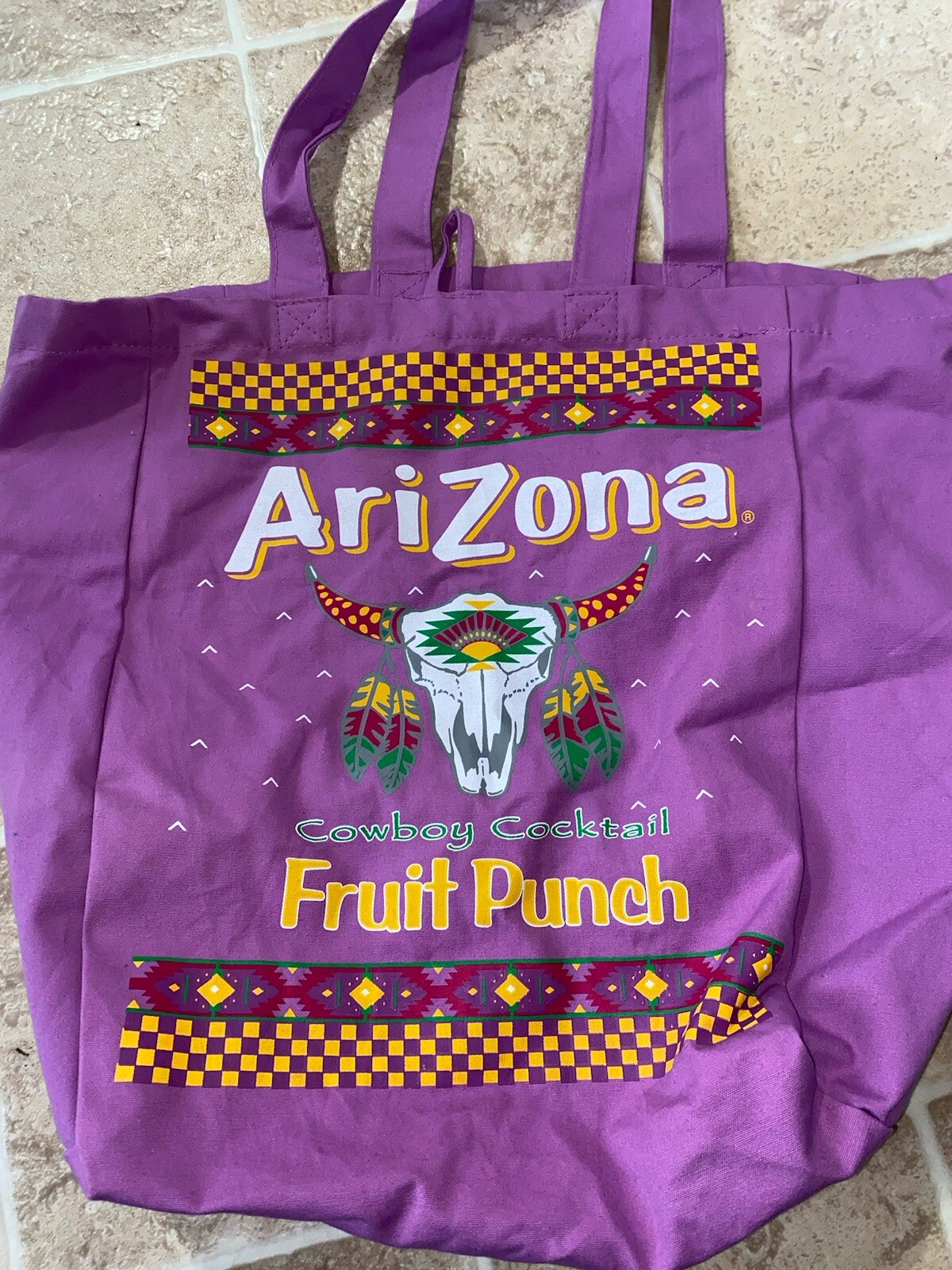 Arizona Ice Tea Promo Tote Bag Cowboy Cocktail Fruit Punch