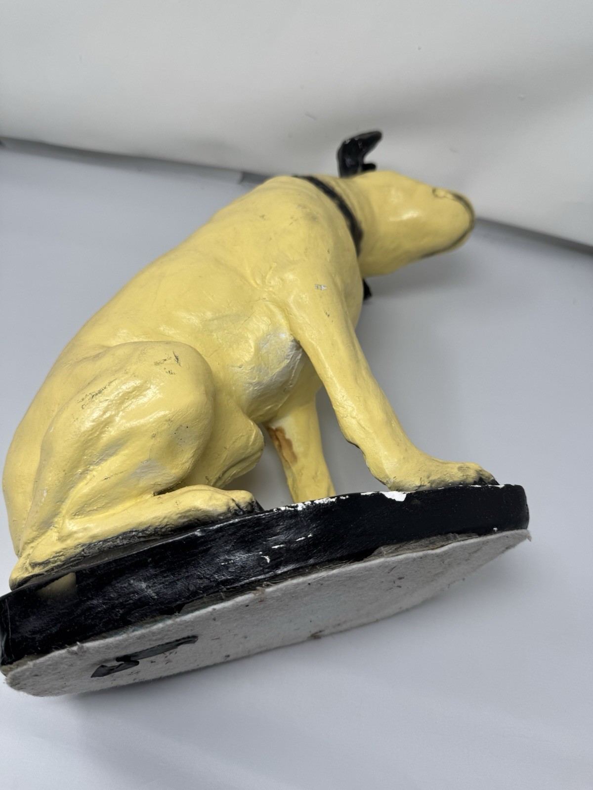 Antique RCA NIPPER Dog Chalkware Vintage Advertising