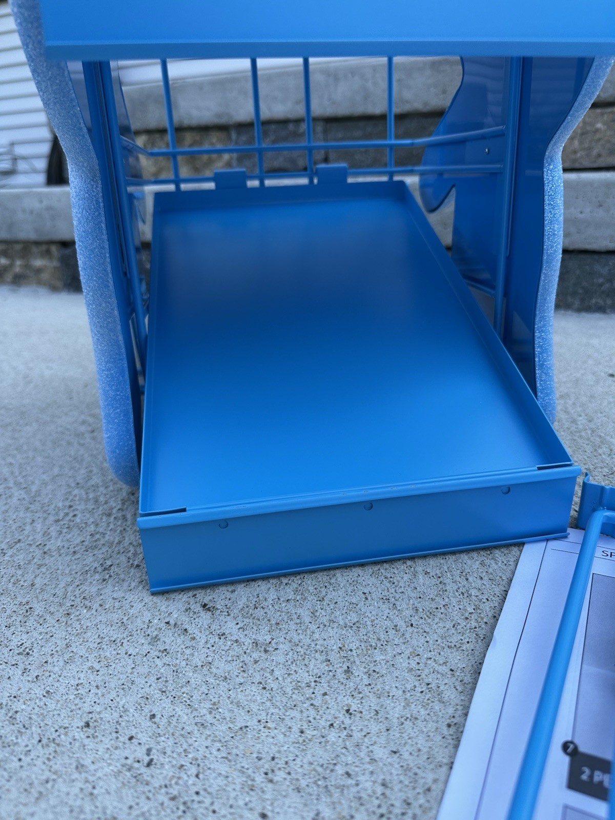 Sour Patch Kids Candy Countertop Store Display – Blue Metal Wire Shelf Rack