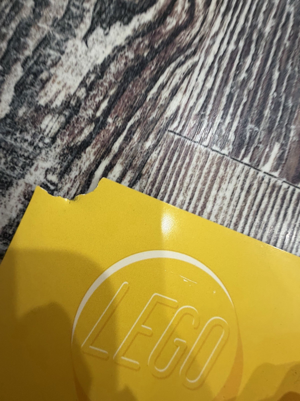 LEGO Store Display Sign with Minifigure Characters Yellow Red Advertising