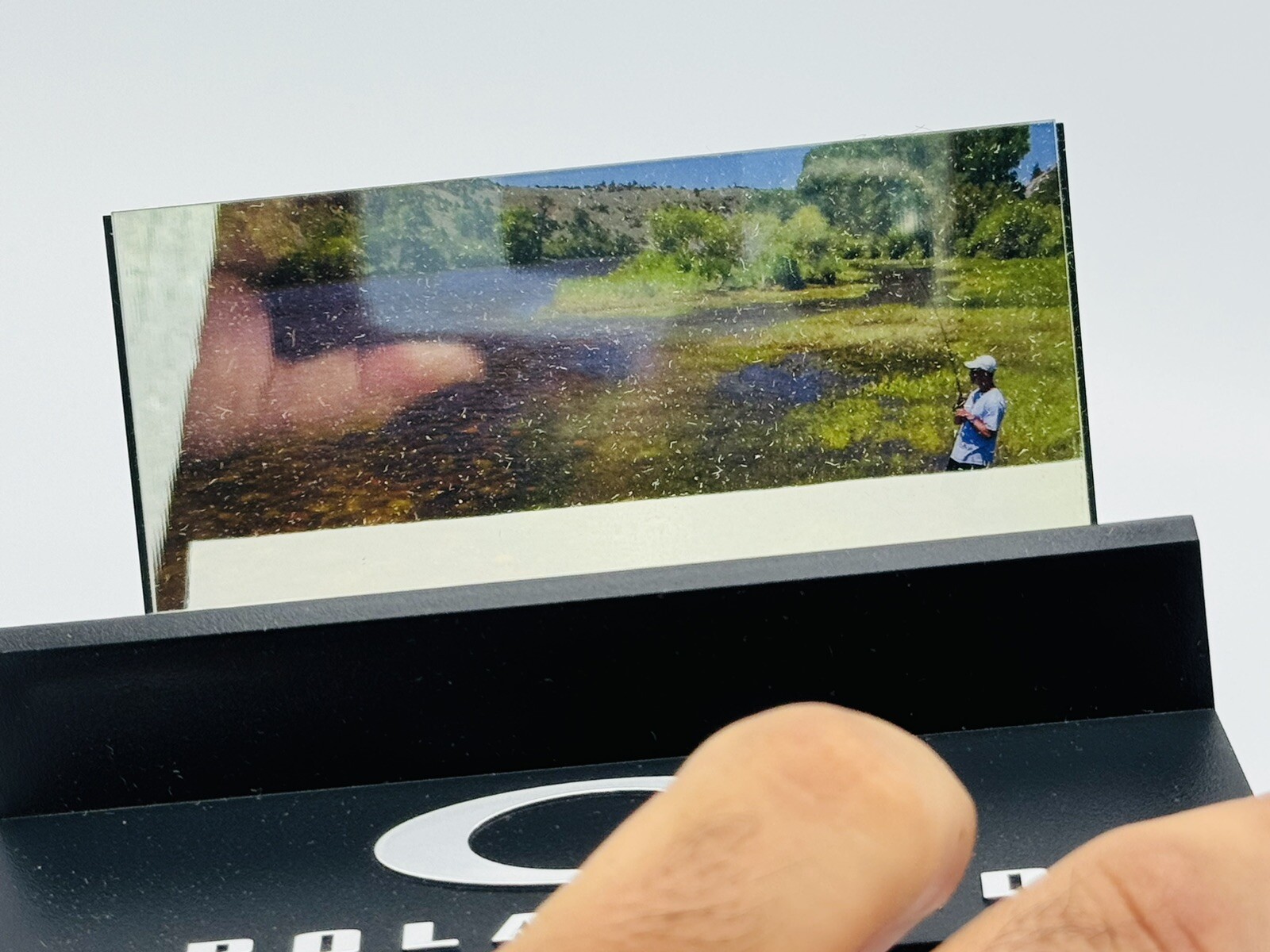 NEW OAKLEY POLARIZED TEST DISPLAY TEST 2.0 FISHING IMAGE STORE DISPLAY CASE RARE