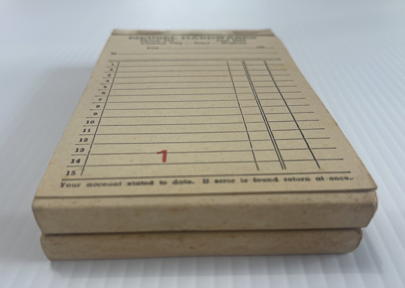 VTG Charles City Nashua Iowa Meusel Hardwares Receipt Book Advertising Lot Of 2