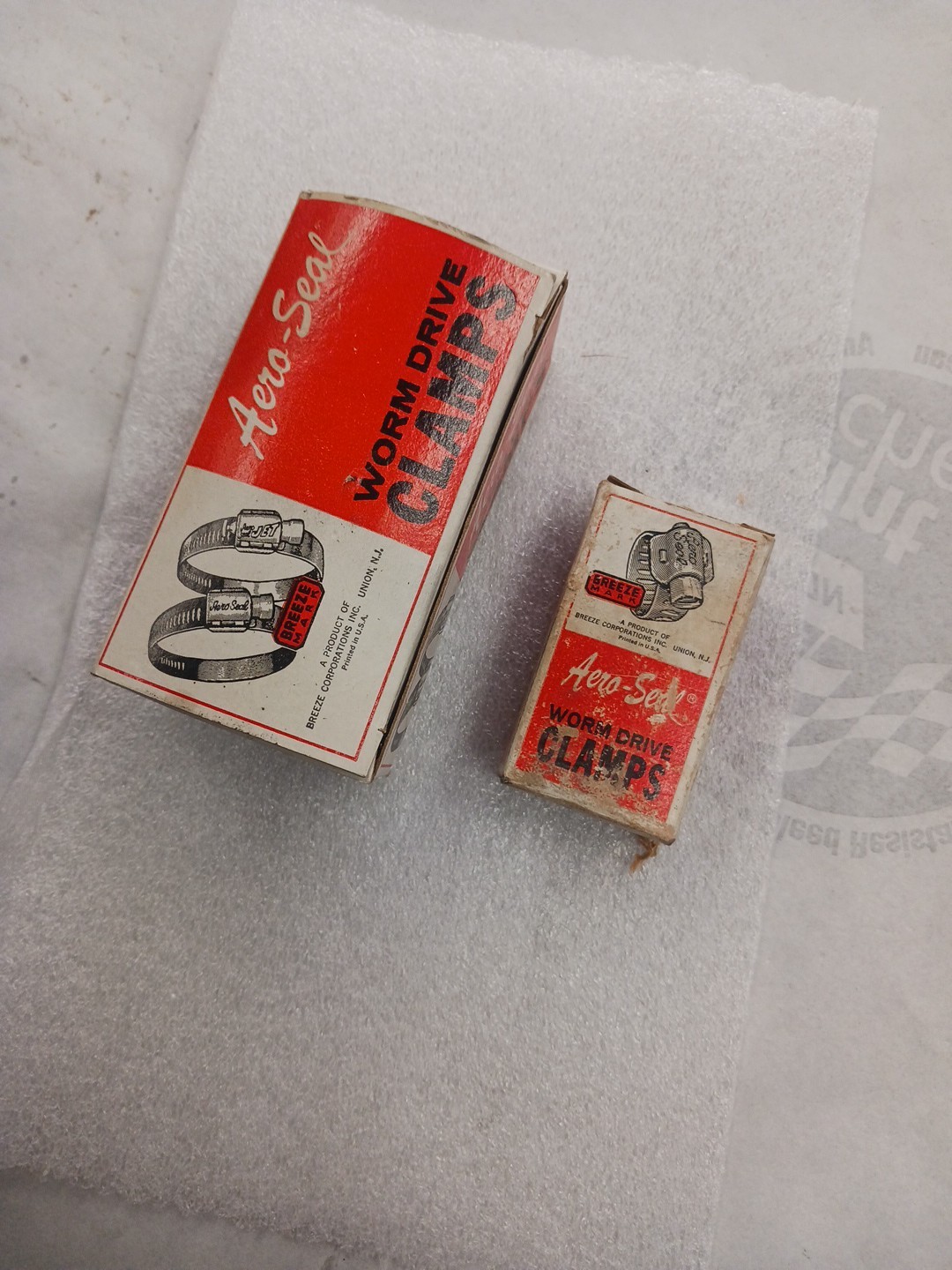 Vintage Shop Display Empty Boxes Aero-seal Clamps