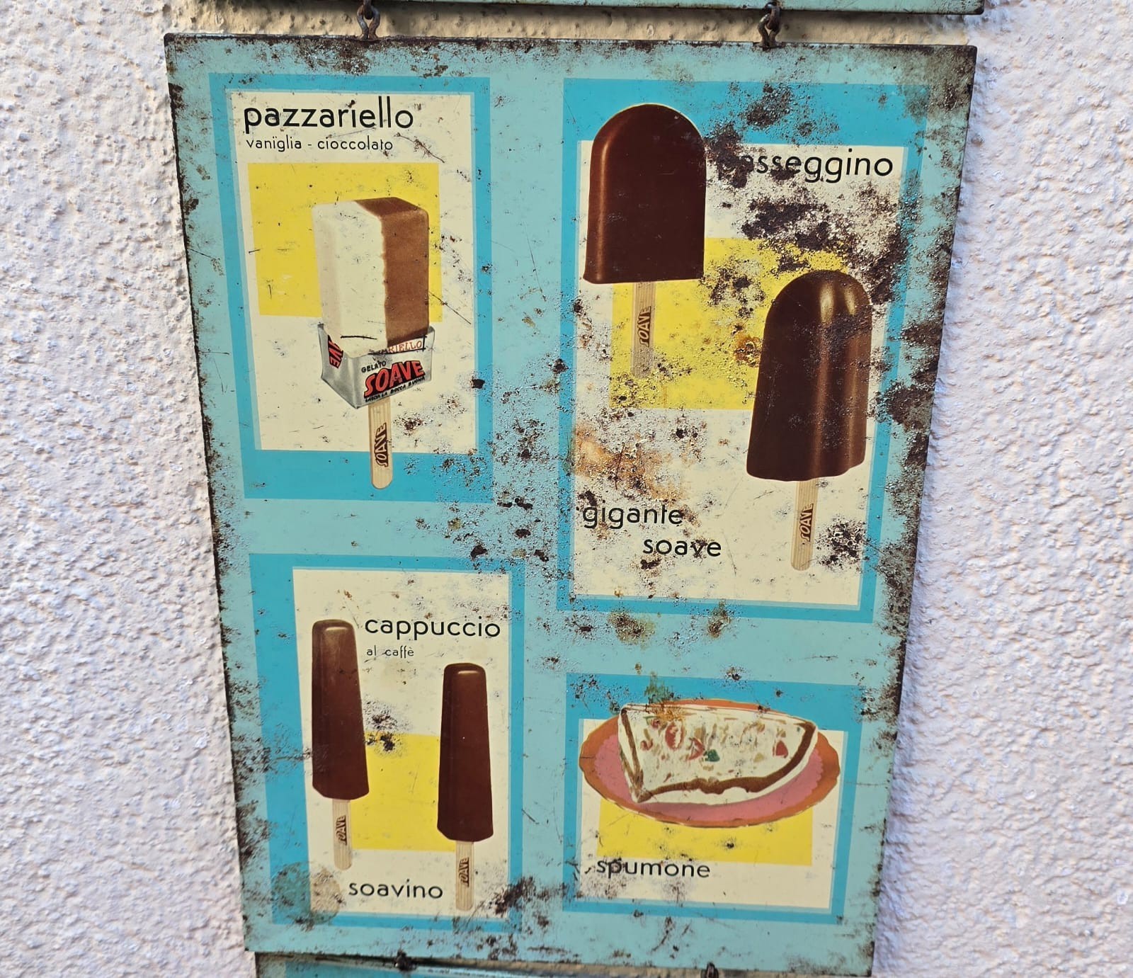 Rare Soft Ice Cream Table Sign