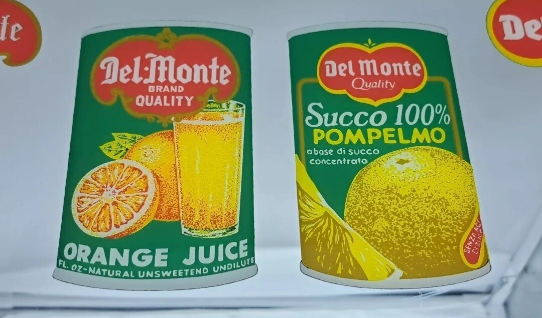 ADVERTISING MIRROR SIGN FRAME-MONTE JUICES-CENTENARY 1892-1992-OLD