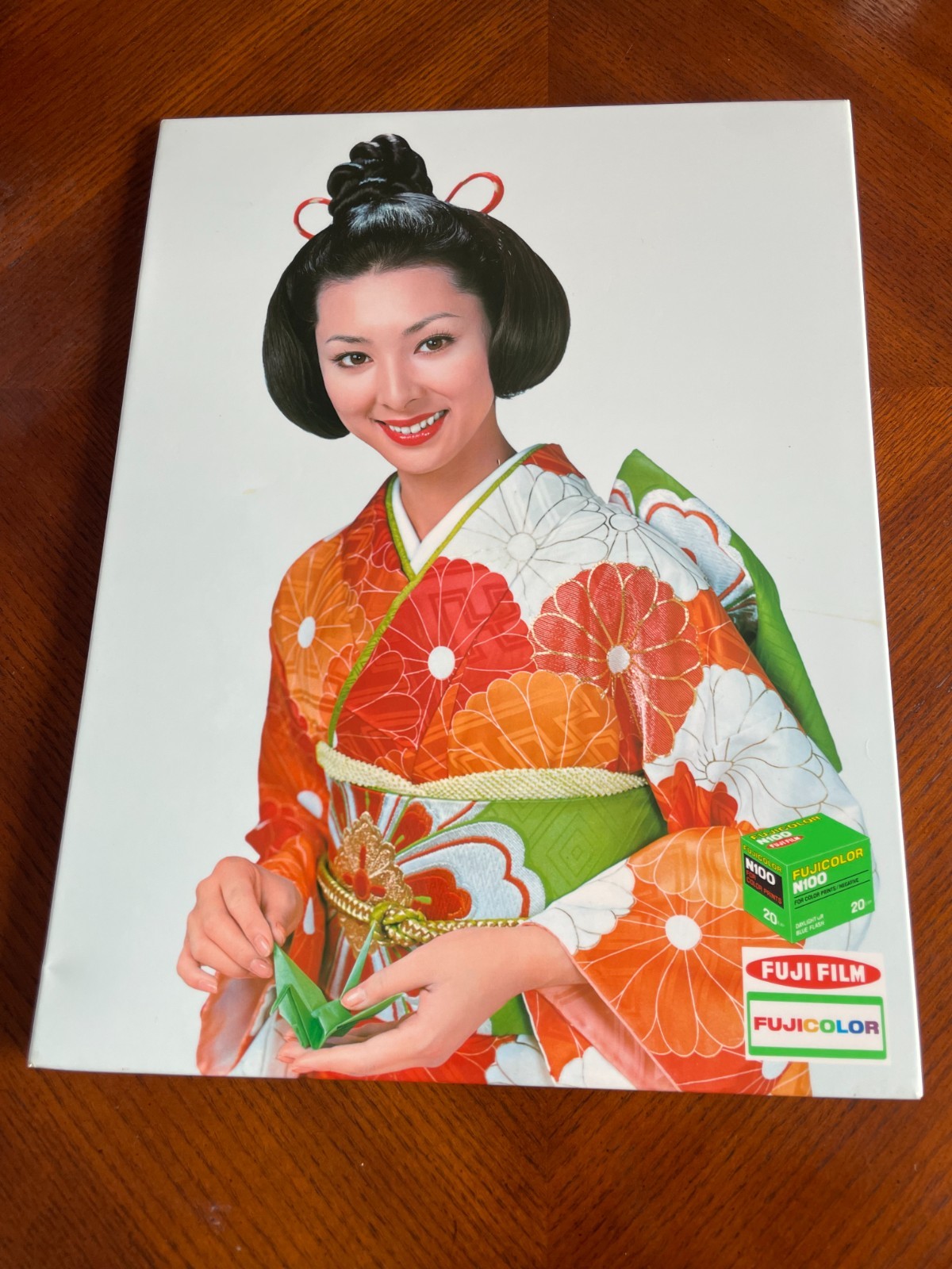 Vintage Fuji Film Fujicolor Counter Top Store Display – Japanese women Kimono