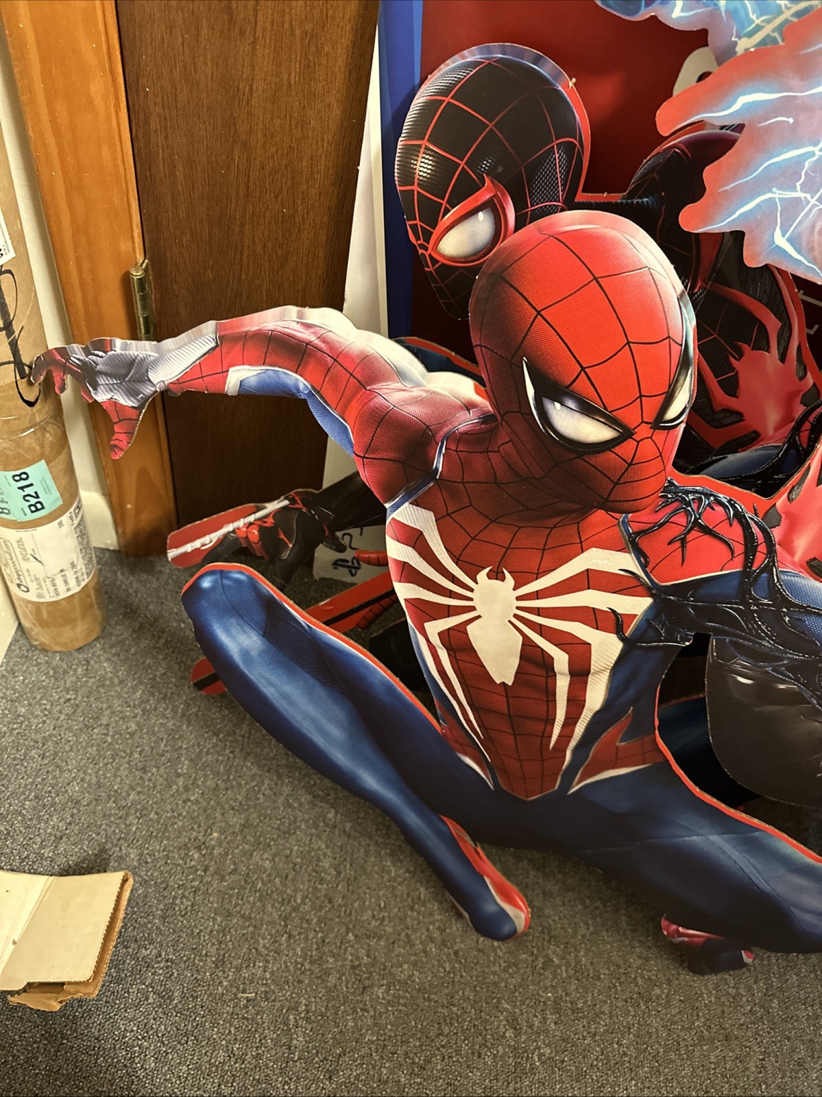 Spiderman 2 PS5 Release GameStop Promotional 3D Hanging Sign Poster Display