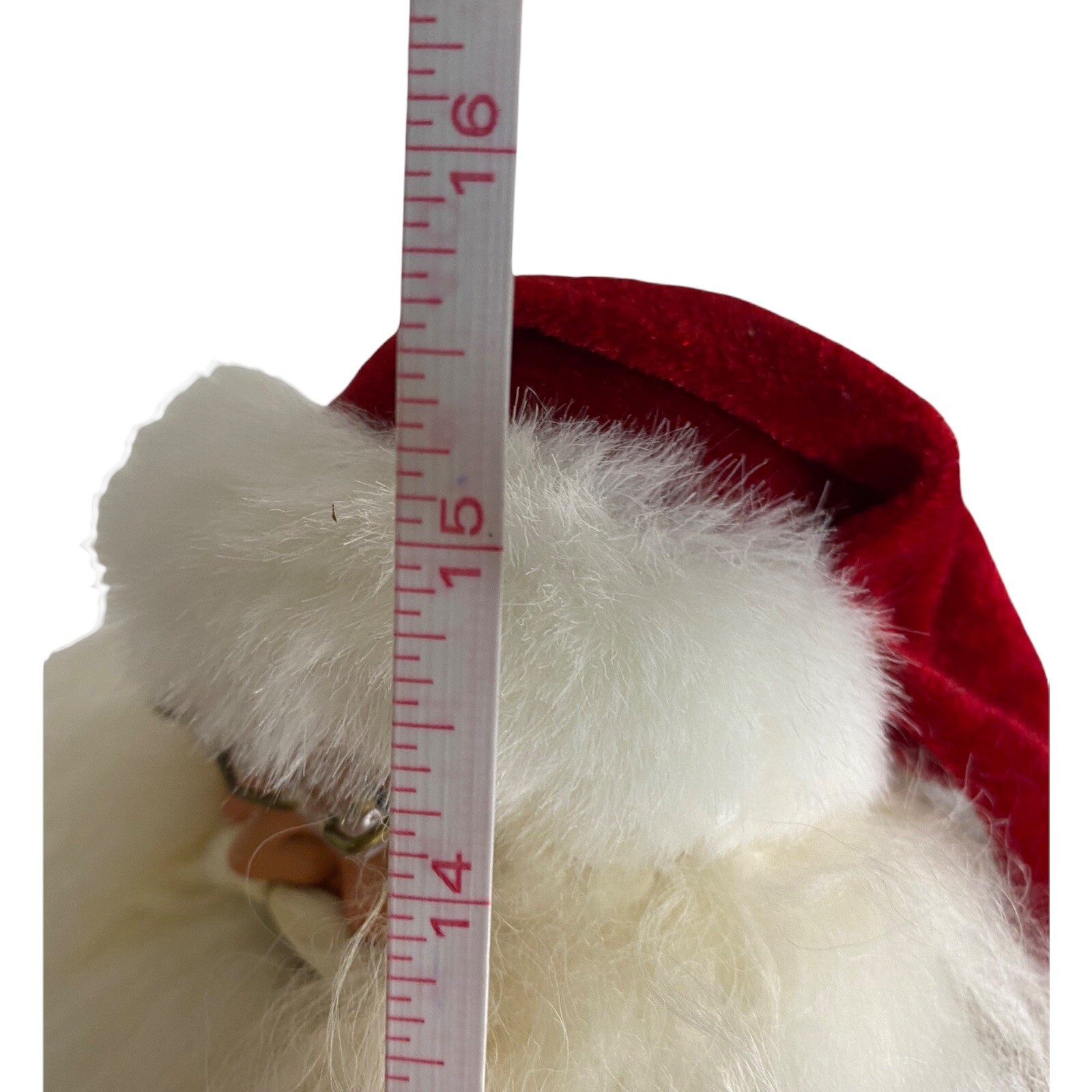 Santa’s Workshop 16 in” Store Display Santa Clause Velvet Suit Father Time