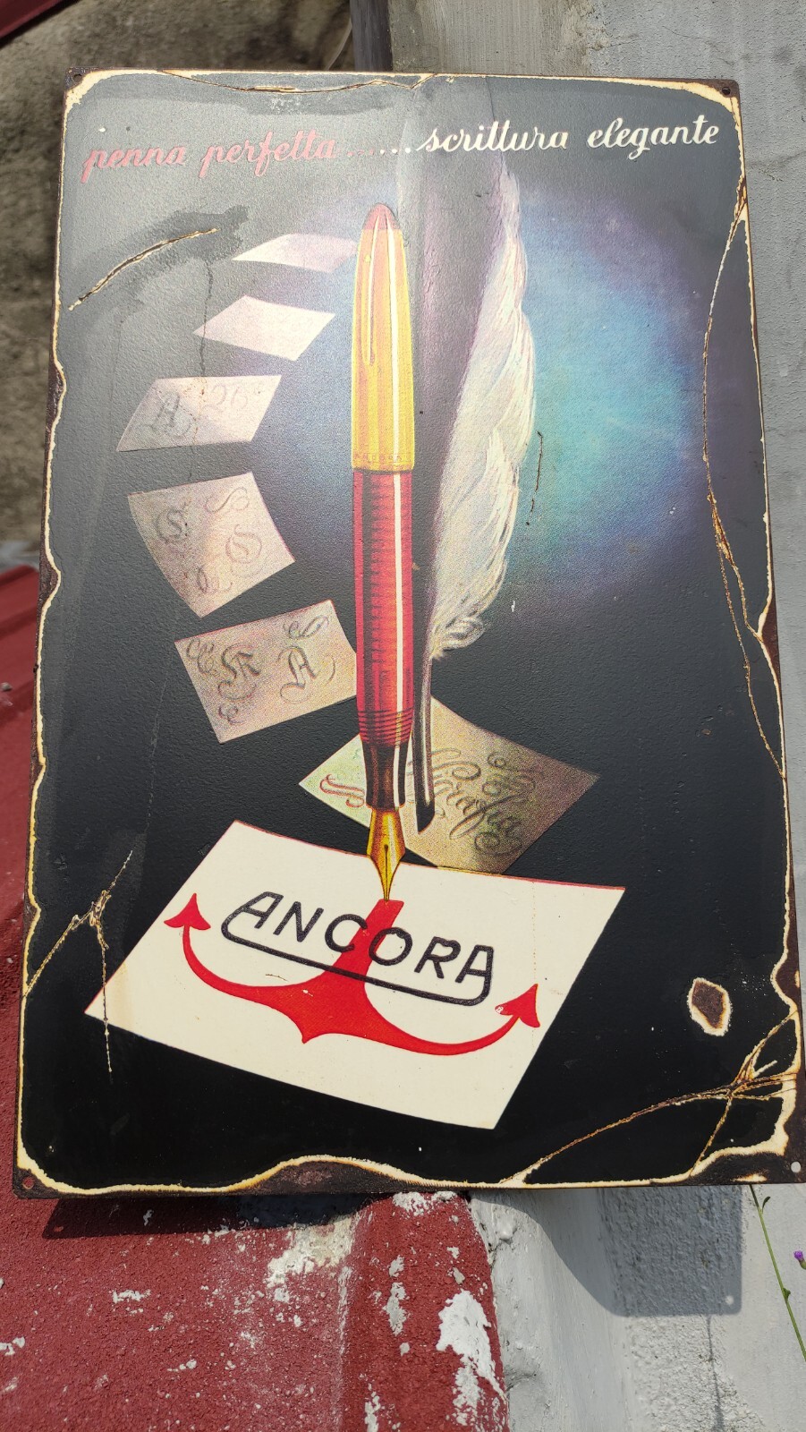 Ancora Lusso Vintage advertising Sign