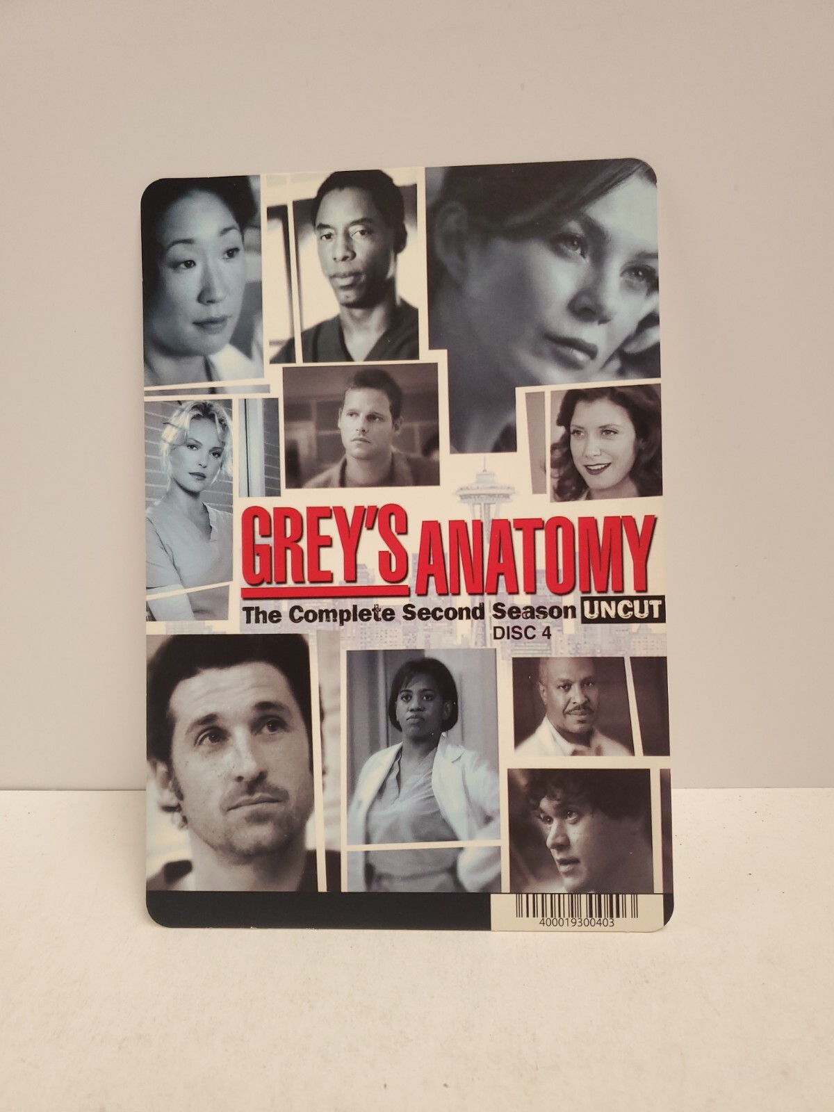 Grey’s Anatomy Season 2 Disc 4 BLOCKBUSTER DVD BACKER CARD ONLY 5.5″X8″