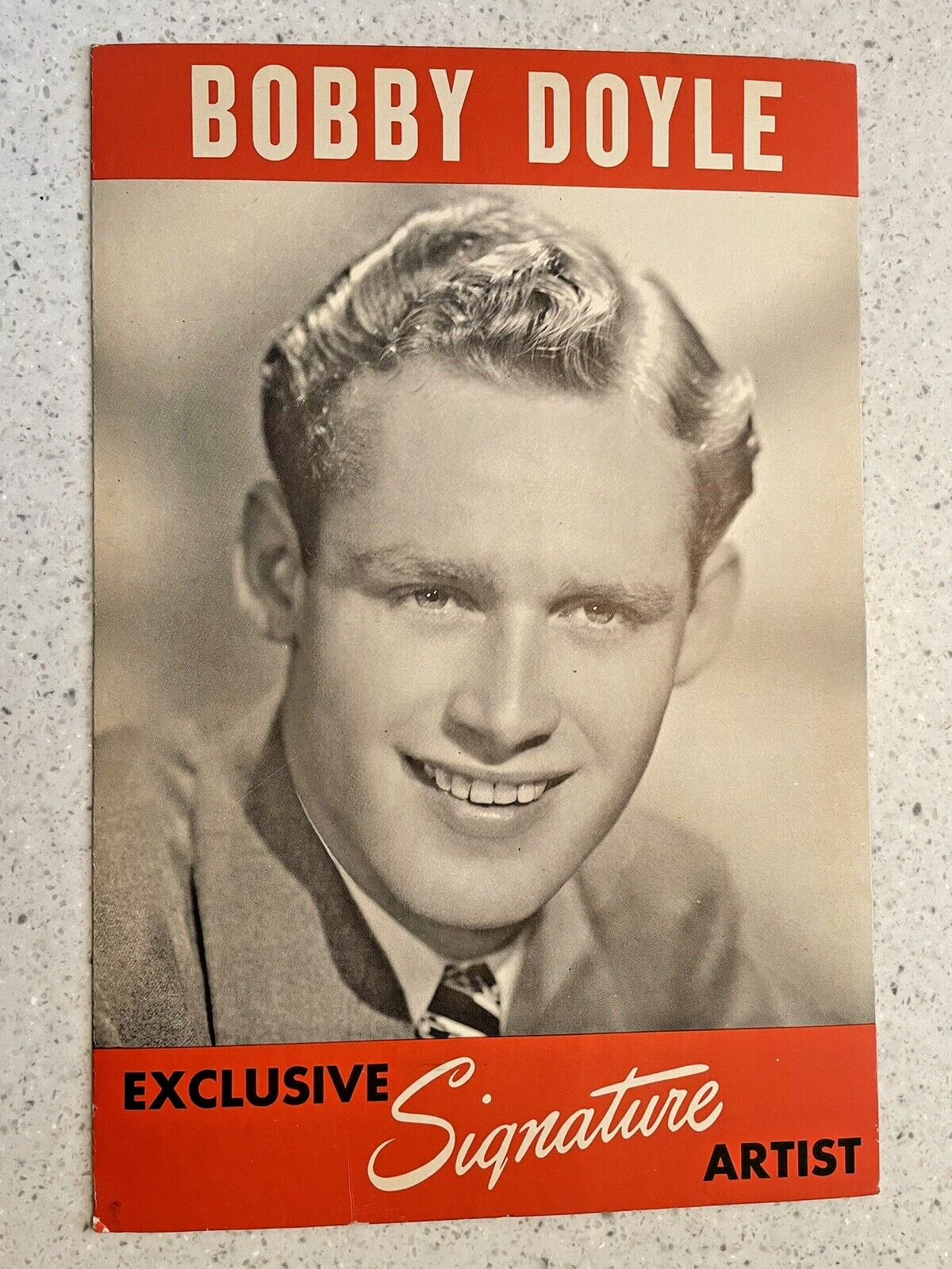 Bobby Doyle – Signature Records Exclusive – Countertop POS Point of Sale Advert.