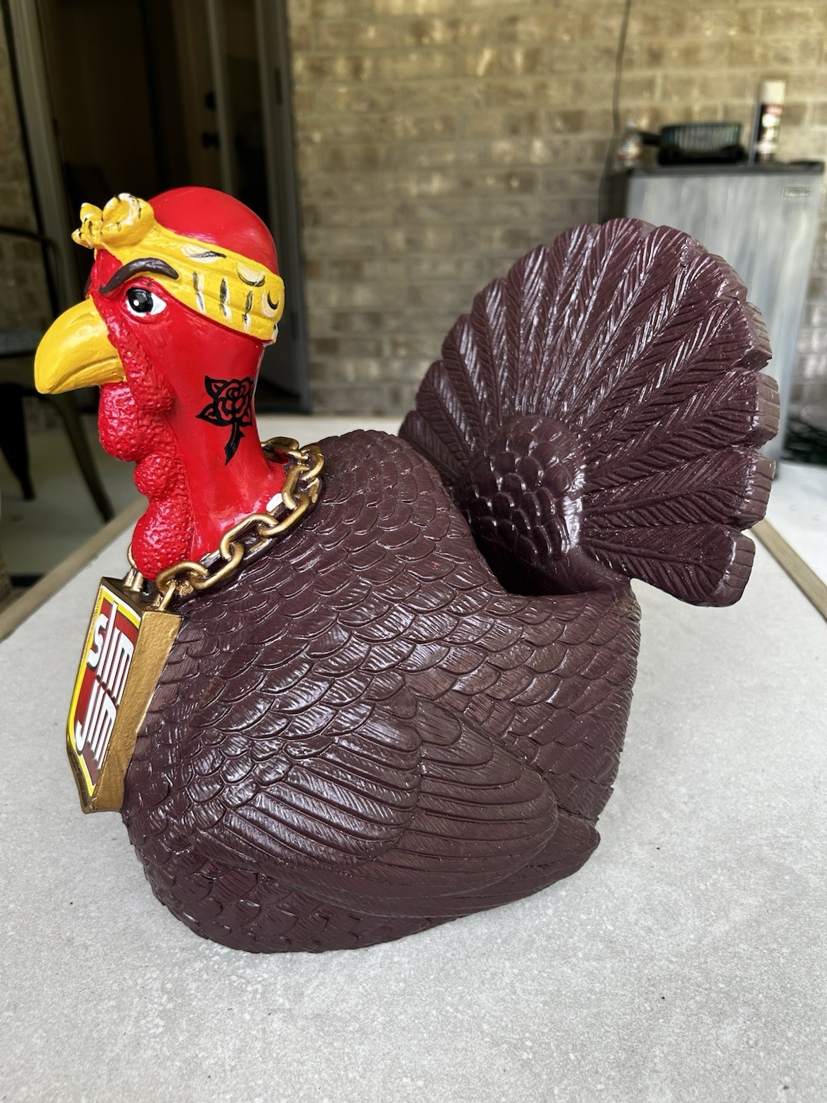 Slim Jim Gangsta Turkey Counter Top Display Advertising Piece Thanksgiving HTF