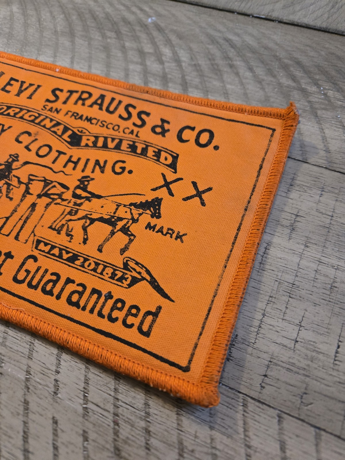 Vintage 70s Levis Levi Strauss Big E Jeans 501 XX Jumbo Patch Countertop Display