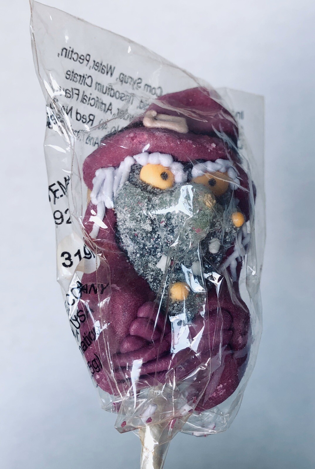 Vintage 2001 Frankford WITCH Jelly Pop Candy container bubble gum HALLOWEEN