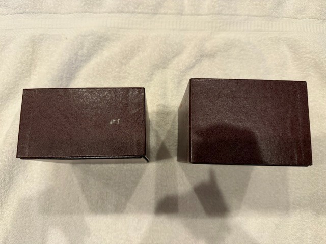 VINTAGE LEITZ LEICA LENS BOXES LOT OF 2 CAMERA PACKAGING BOX ONLY