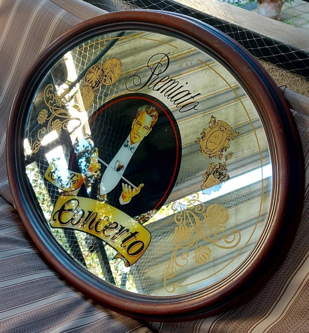 Vintage Award Award Awarded Coffee Concert Advertising Mirror Original/No Reproduction
