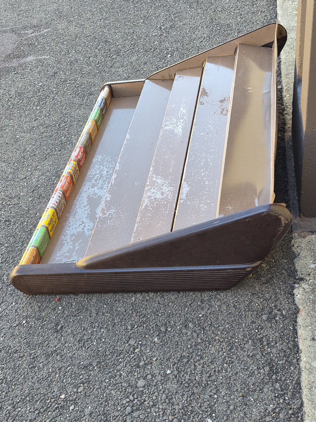 Vintage Countertop Display Lifesavers Candy Shelf 12 Slot Store Display Metal
