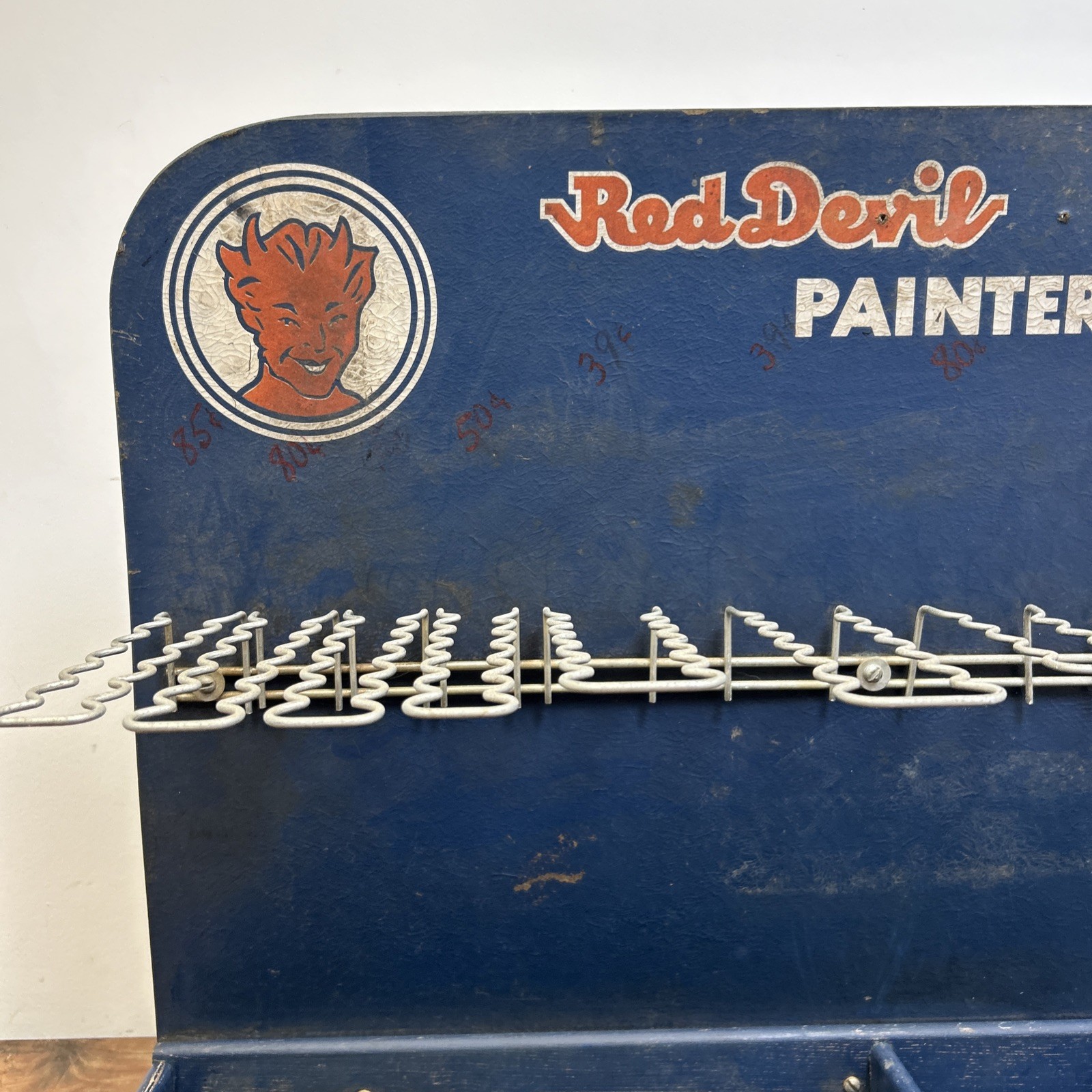 RED DEVIL Paint Painter’s Tools Counter Store Display Advertising Dealer Sign
