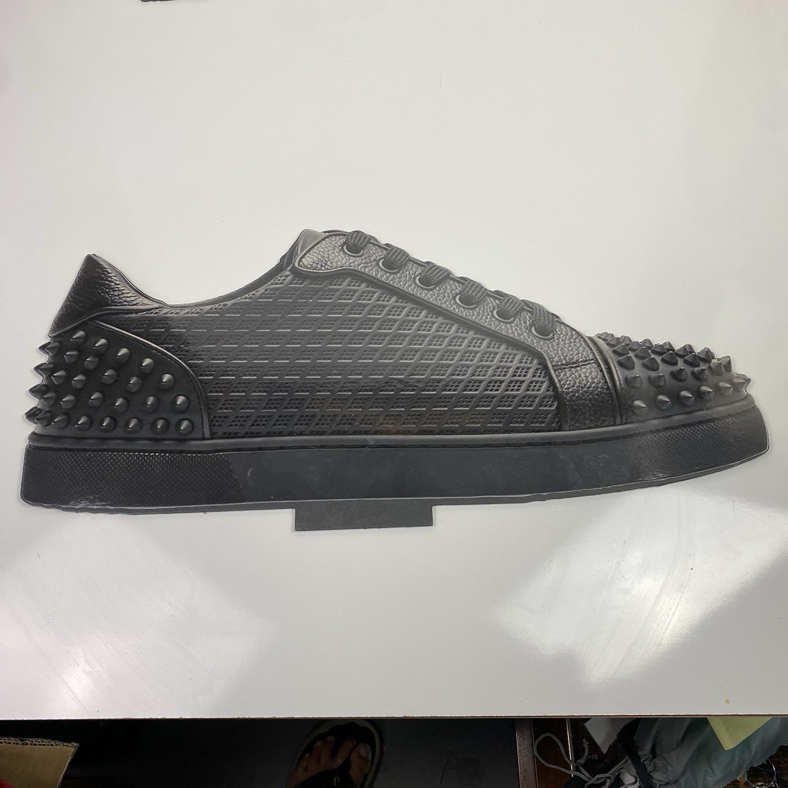 28” Store Display Sign-Christian Louboutin Seavaste 2 Orlato Flat Sneaker Shoes