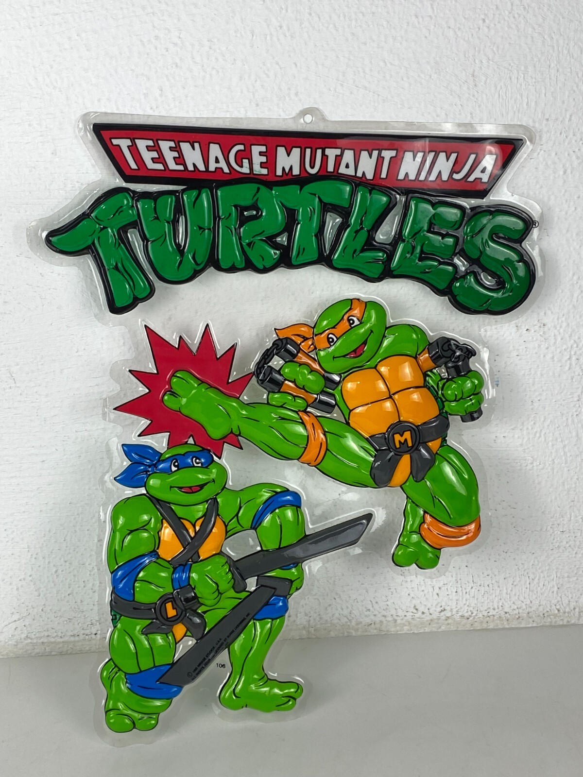 TMNT Teenage Mutant Ninja Turtles Vintage Plastic Display Store Rare Original