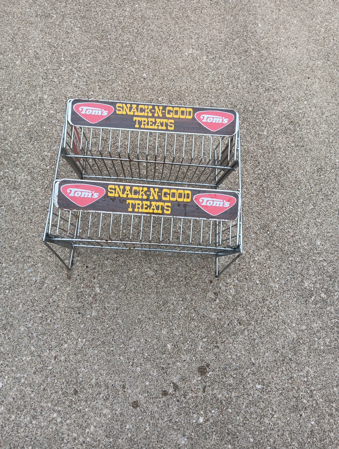 Vintage Tom’s Snacks Small Wire Display Rack