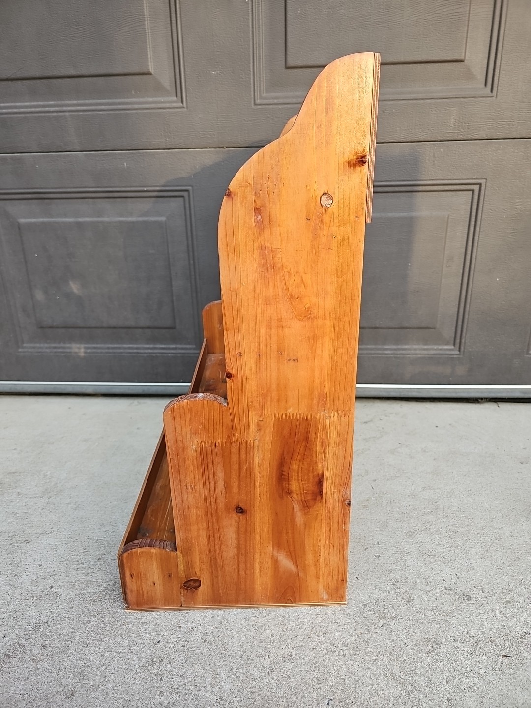 Wood Store Display Rack 4-Tier Shelf 11.5x17x24.75″